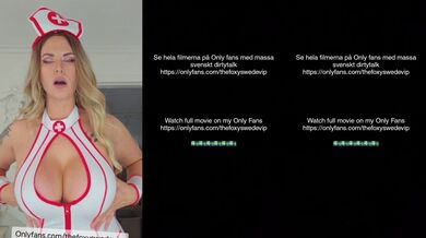 Swedish milf worships her big heels alone