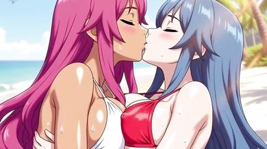 Hentai Step Mom Shares Bed On Private Beach With Two Hot Lesbians Fucking My Stepmom