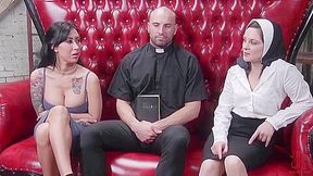 Priest, Nun And A Sinner Come Together To Throw Orgy