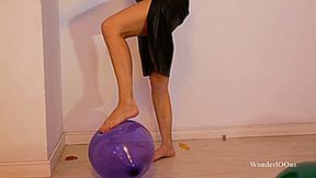 Emma barefoot pops all on the floor