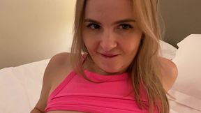 busty milf candy alexa pleasure herself in the hotel room