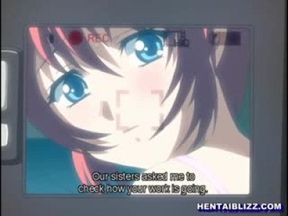 Chained hentai redhead gets whipped and gangbanged