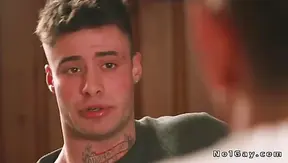 Enzo Mller Deepthroats Boss Bruce Huxleys Huge Cock – Dining Room Blowjob 18+