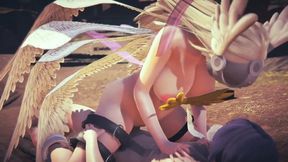 Angewomon Cowgirl  Digimon Hentai Parody