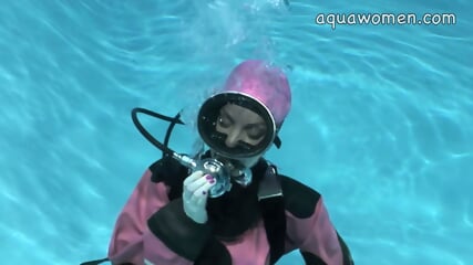 Aquawomen - Pink and Black Rubber Frogwoman!