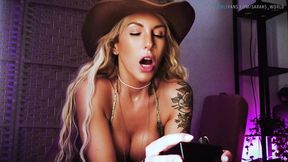Country minx rides shaft on Sybian with big tits and loud orgasm