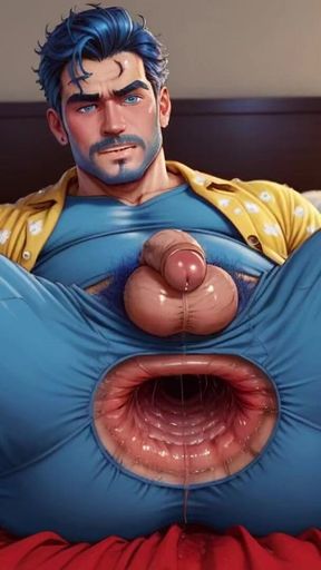 Hunk Gay Ass Hole Close up