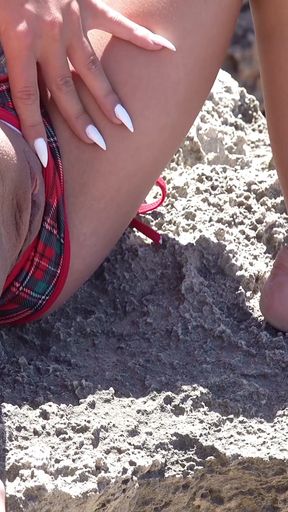 Epic moment from "GERMAN SCOUT - Austrian Teen Talk to Fuck at Beach Casting"