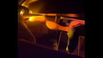my flatmate and a young friend of ours started feet play under the table. This time I filmed it