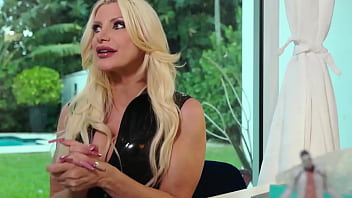 Horny Brittany Andrews Gets Pleased By Lusty Big Dicked Ts Slayer!