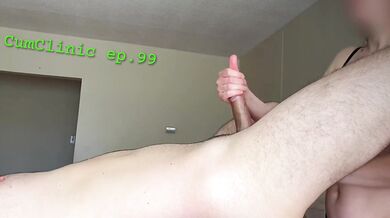 Intense screaming orgasm in my cum clinic while milked for huge loads