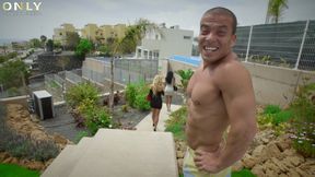 Tarts Shalina Devine and Marilyn Crystal get creamed by personal trainer