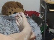 Creamy sexy feet yummy yummy foot fetish