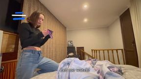 POV: Stepsister noticed that I was watching anal porn and wanted to try it