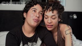 Amatory Canela and Ellington - pussy licking action - Cheex