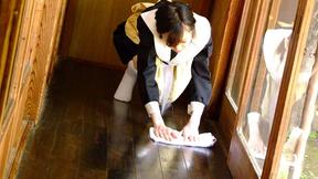 ”Aoba Itou does some prick cleaning in kitchen”