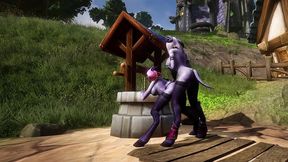 draenei futa fucks draenei girl on the wishing well - warcraft porn parody