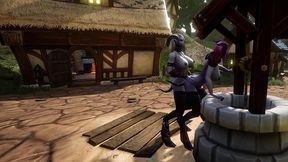 draenei futa fucks draenei girl on the wishing well - warcraft porn parody