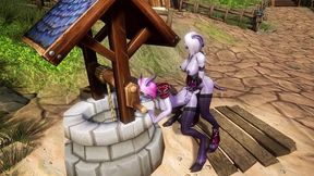 draenei futa fucks draenei girl on the wishing well - warcraft porn parody