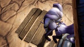draenei futa fucks draenei girl on the wishing well - warcraft porn parody
