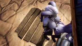 draenei futa fucks draenei girl on the wishing well - warcraft porn parody