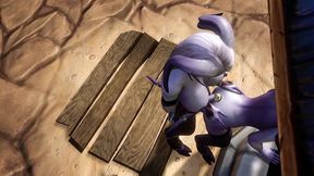 draenei futa fucks draenei girl on the wishing well - warcraft porn parody