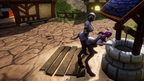 draenei futa fucks draenei girl on the wishing well - warcraft porn parody