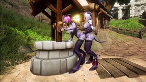 draenei futa fucks draenei girl on the wishing well - warcraft porn parody