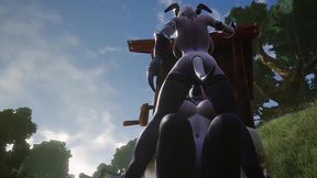 draenei futa fucks draenei girl on the wishing well - warcraft porn parody