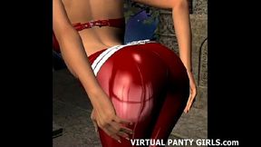 Busty 3D Anime Stripper Shows Off Big Tits On Stage With Hardcore Blowjob Action