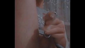 Male squirt from anal orgasm. I jerk off the prolapse until the sperm flows