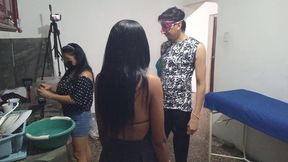 I Was Visiting My Neighbor and Then the Man I Like so Much Arrived to Make Us Morbid