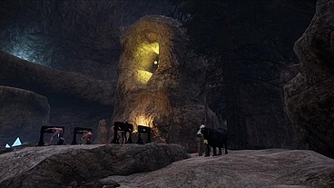 Bondage Grinding in a Werewolf Cave