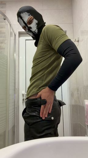 horny boy plays with himself