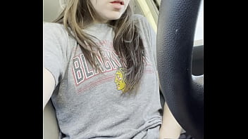 Almost caught fingering myself in my car