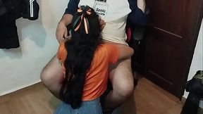 hermosa chica colombiana me da una rica mamada y termiona en sexo salvaje