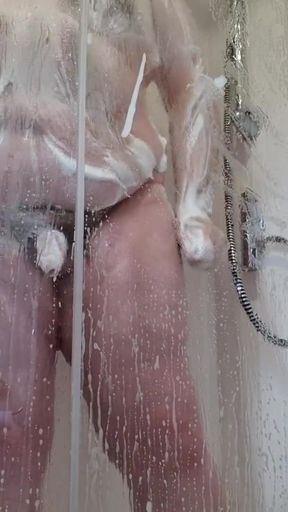 Key moment from &quot;Messing about in the shower  until I cum&quot;