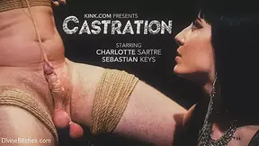 Charlotte Sartre & Sebastian Keys in CASTRATION: Vicious Charlotte Sartre Destroys Pain Slut Sebastian Keys - DivineBitches