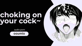 Ooumio's hot solo session: Gagging on his dad's dinky before draining him dry