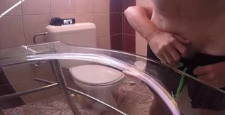 Hand Job in hotel bath room view from two cameras so you get like a two videos