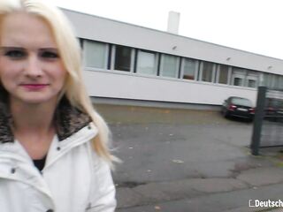 DEUTSCHLAND REPORT - Large Natural Melons German Blond Mia Floozy Gets Tempted And Banged - AMATEUR EURO