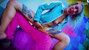 Squirt Games: 100% Anal for Skinny Tattoo Babe - Balls Deep, ATM, Facial, Swallow