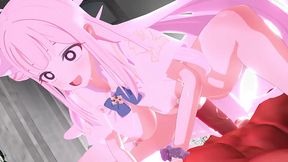Soft-Green Haired Anime Teen Gets Fucked Hard By A Giant Dick In Missionary Style