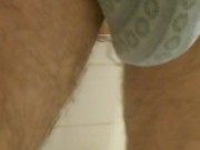 Inflating my Dick in my underwear then playing a bit with it.