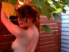 Big natural tits redhead MILF solo porn