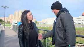 Luna Roulette's Hot Encounter: Dating Site Hookup Leads to POV Blowjob Action