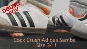LittleShoes - Adidas Samba Size 34 Cock Trample | 026C