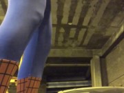 very short Video' 35 ** OUTDOOR FREEBALLING in my SPIDERMAN Costume **