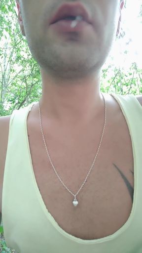 Play with Thick Cum on Lips and Swallow After Guy Left
