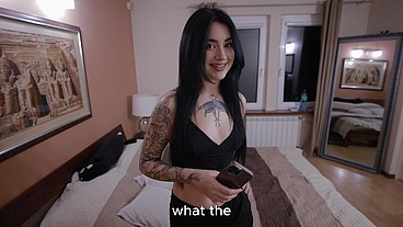 Step sister caught me in the shower! - I'm going to use your face until I cum. Facesitting.